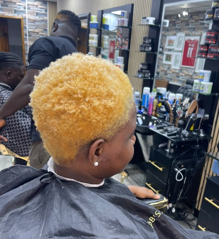 Hair colouring example