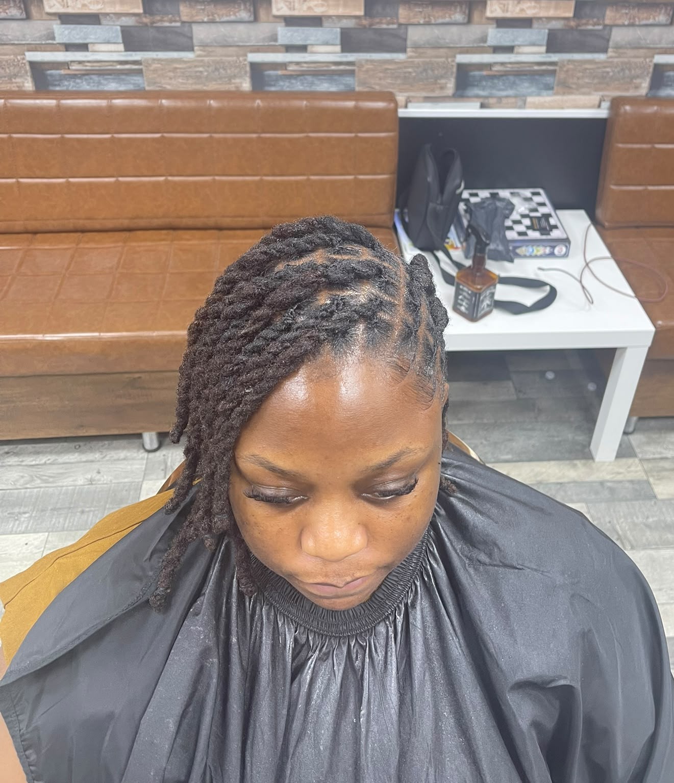 Two-strand twist haircut example